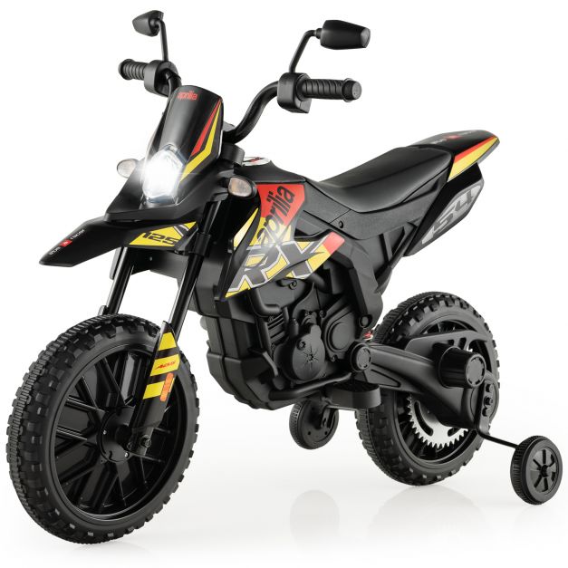 12V akumulatorowy motor dla malucha z muzyką dla dzieci w wieku 3-8 lat - czarny
