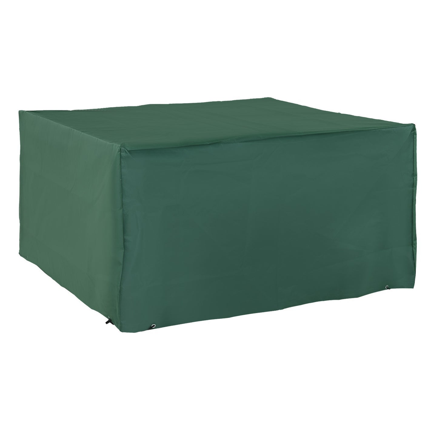 Outsunny Outdoor Garden Furniture Cover Wodoodporny, anty-UV 600D Wytrzymały pokrowiec na meble ogrodowe Oxford Fabric na zestaw mebli ogrodowych prostokątnych, zielony, 135 x 135 x 75 cm