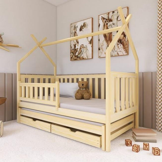 Whitstable Wooden Single Bed Tytus With Trundle