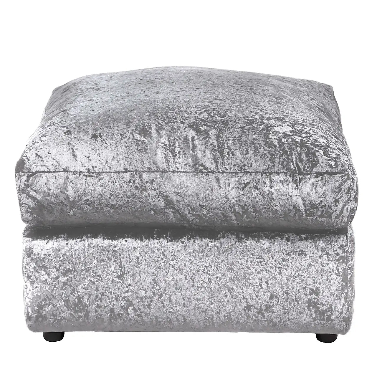 Arabia Crushed Velvet Corner Sofa - Silver, Black, Mink