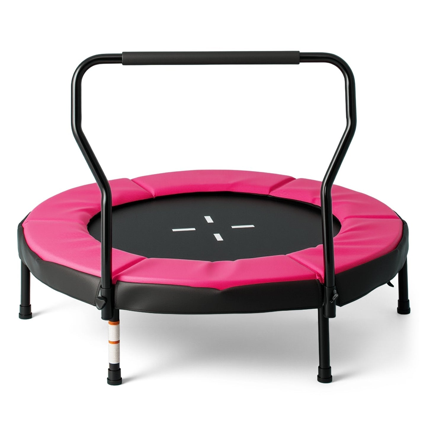 Trampoline for Kids Indoor Outdoor Fitness Trampoline with Handlebar-Pink