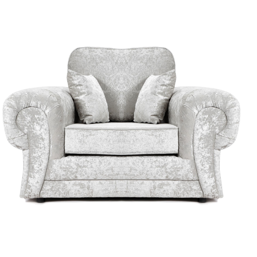 Arabia Crushed Velvet Corner Sofa - Silver, Black, Mink