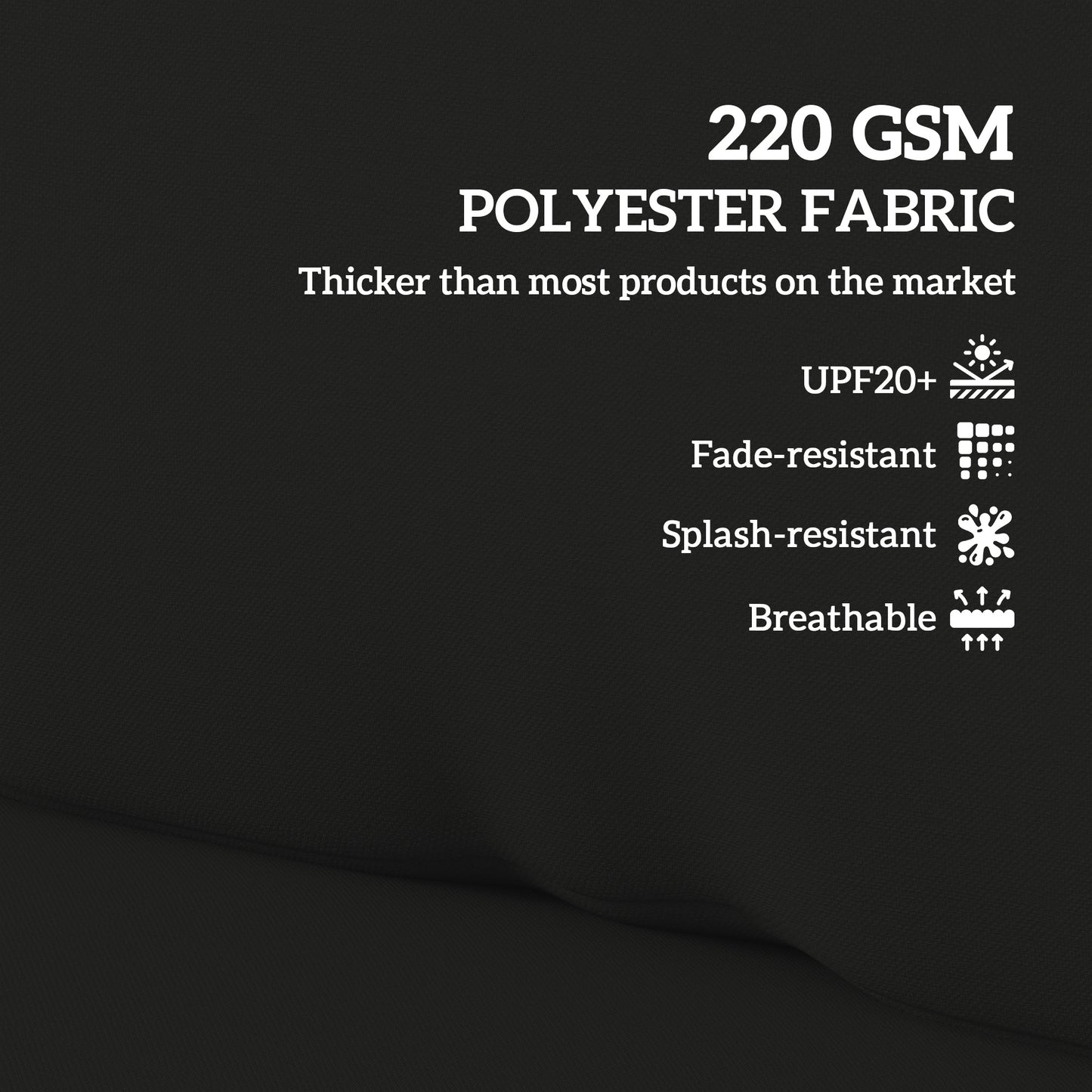 Poduszki do mebli z palet Outsunny 2 Seater, Poduszki z palet, UPF20+, Tkanina 220 g/m2, Grubość 20 cm, Poduszki na siedzenia zewnętrzne, Czarne