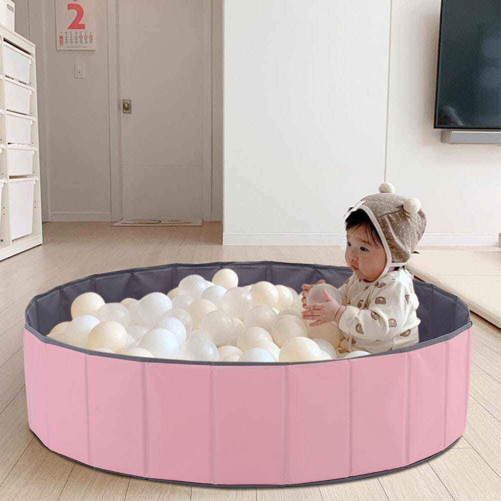 Joyful Playtime Pink Bubble Ball Pit for Kids