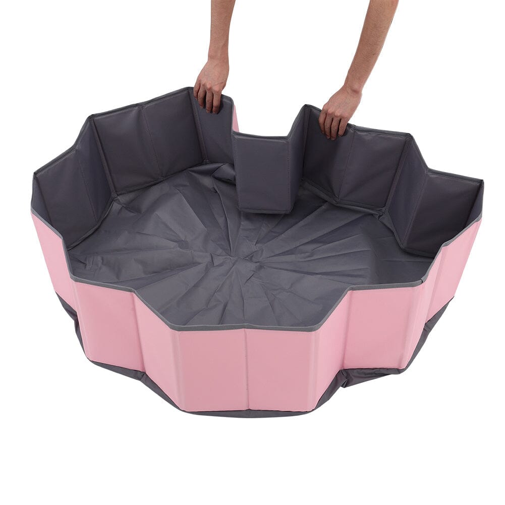 Joyful Playtime Pink Bubble Ball Pit for Kids