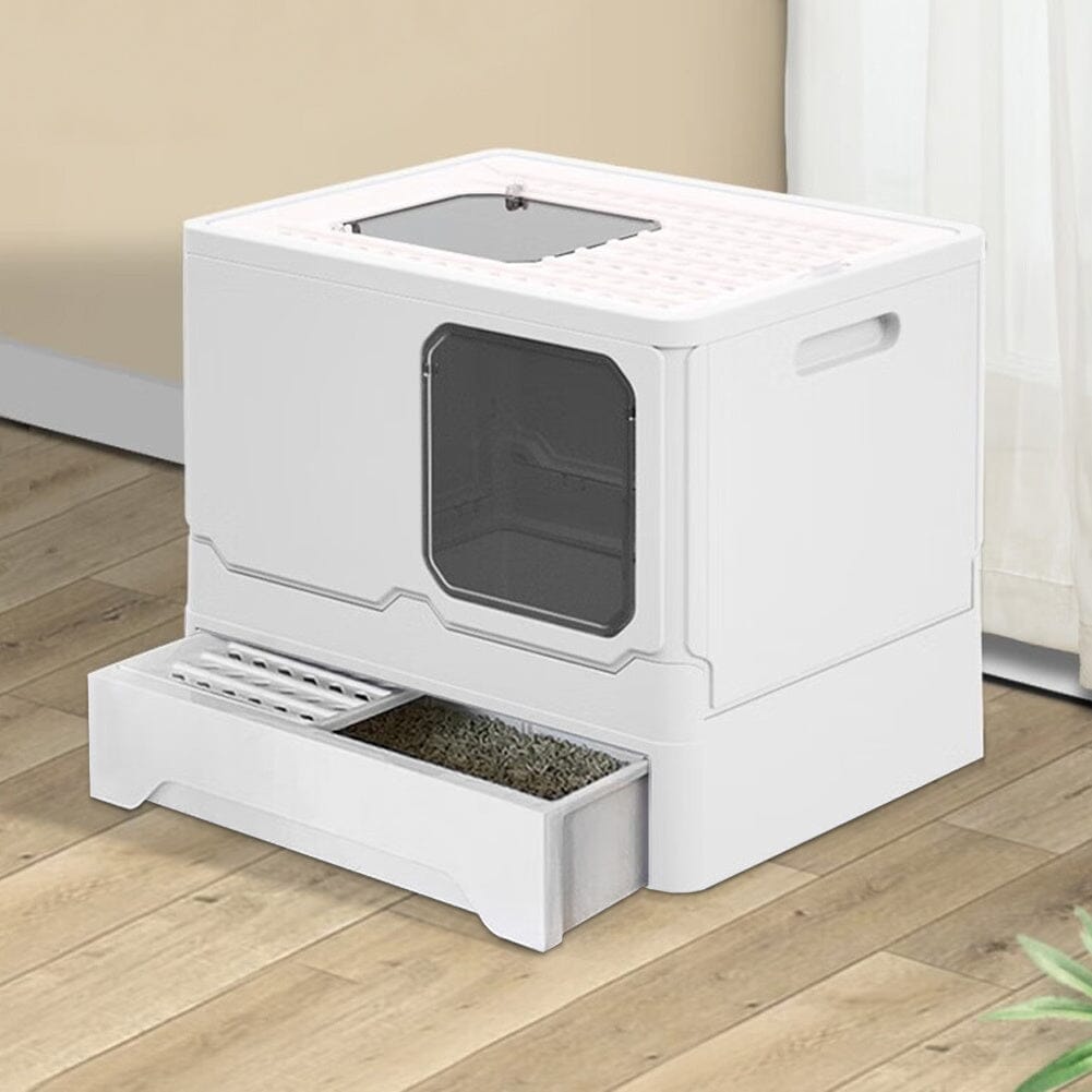 Anti Splash Enclosed Cat Litter Box