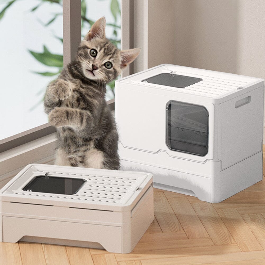 Anti Splash Enclosed Cat Litter Box