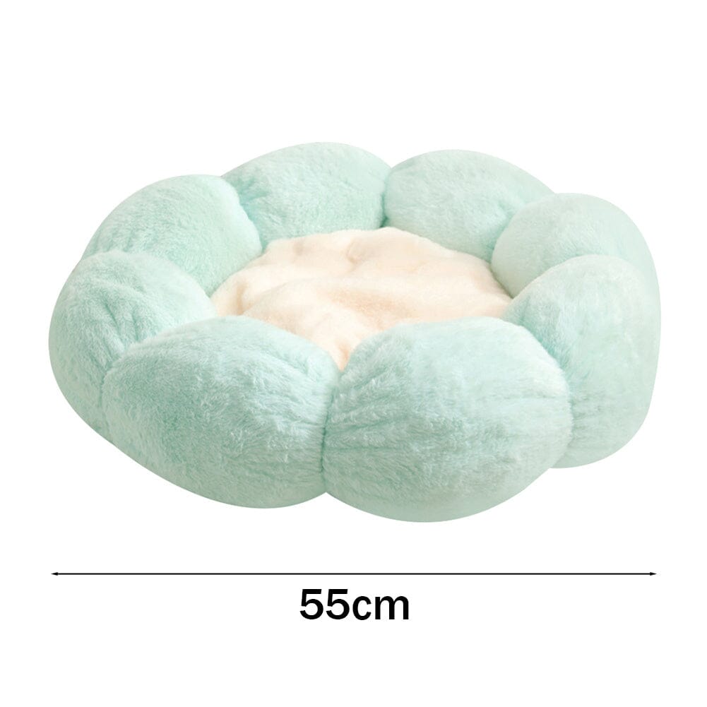 Plush Flower Shape Pet Bed for Dogs and Cats