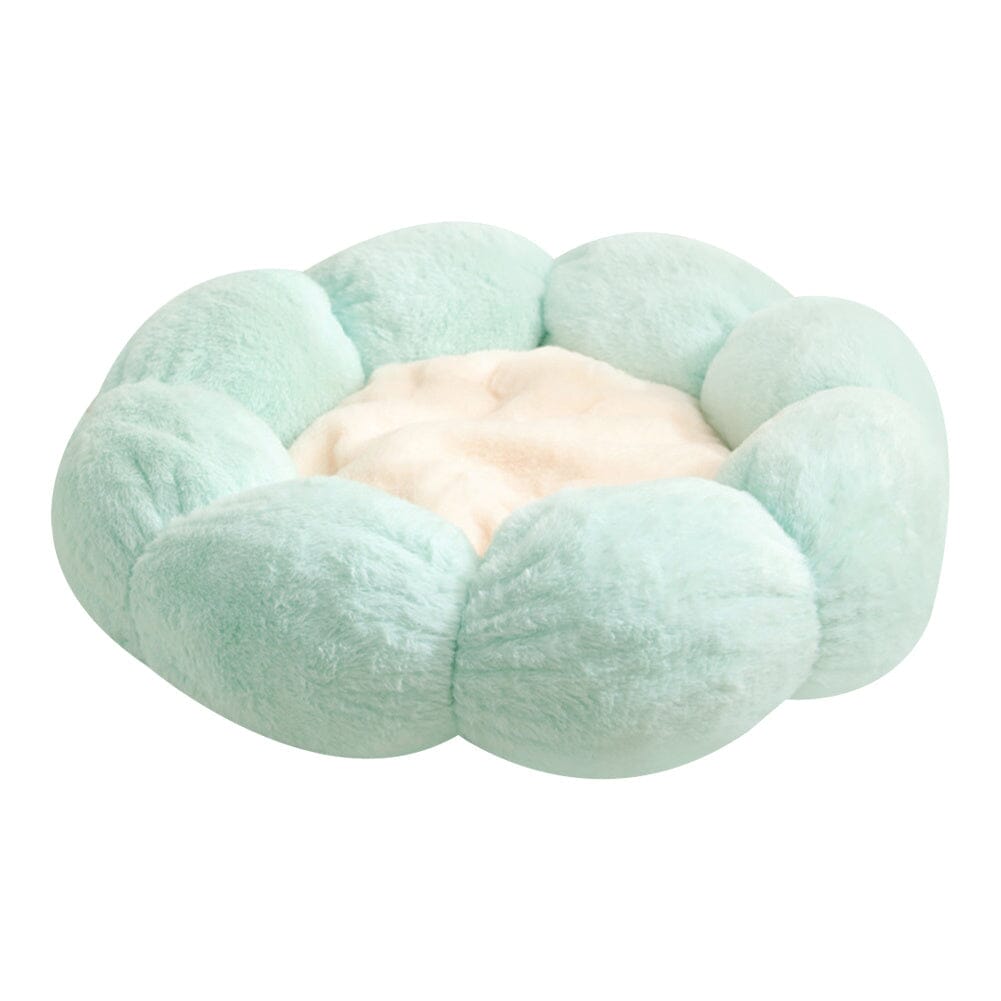 Plush Flower Shape Pet Bed for Dogs and Cats