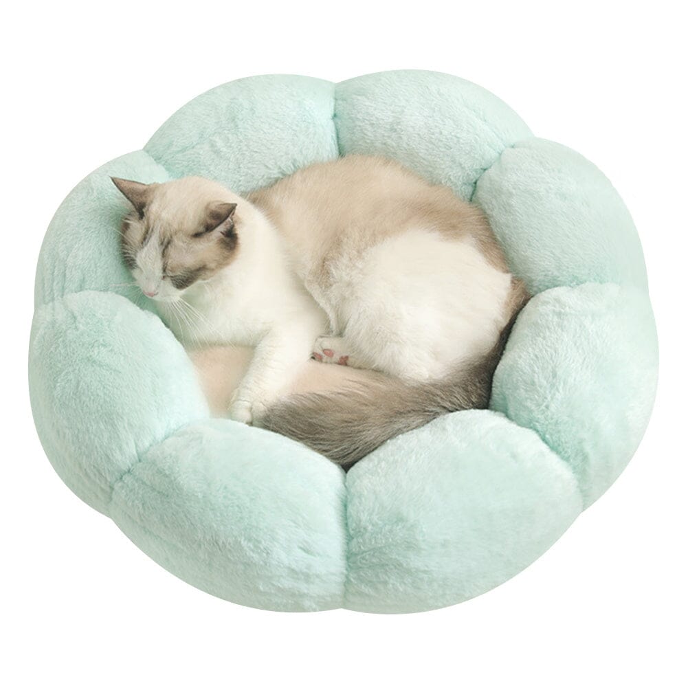 Plush Flower Shape Pet Bed for Dogs and Cats