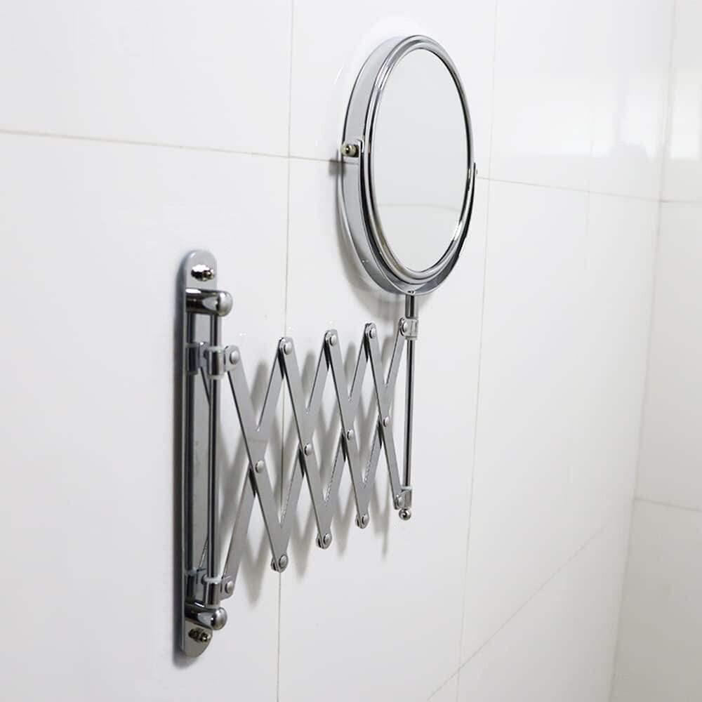 Perforation-Free Telescopic Folding Beauty Mirror