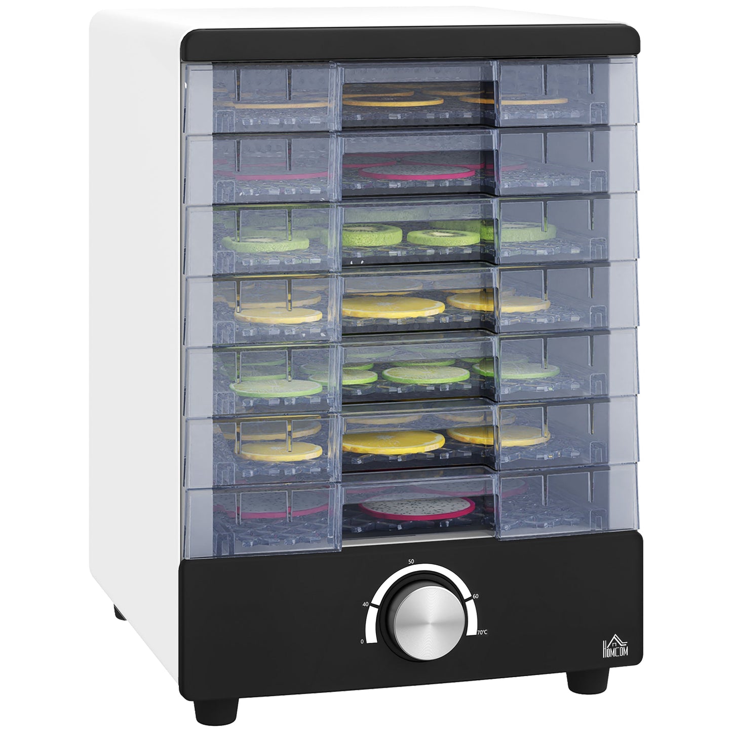 HOMCOM Seven Tray, Food Dehydrator - White