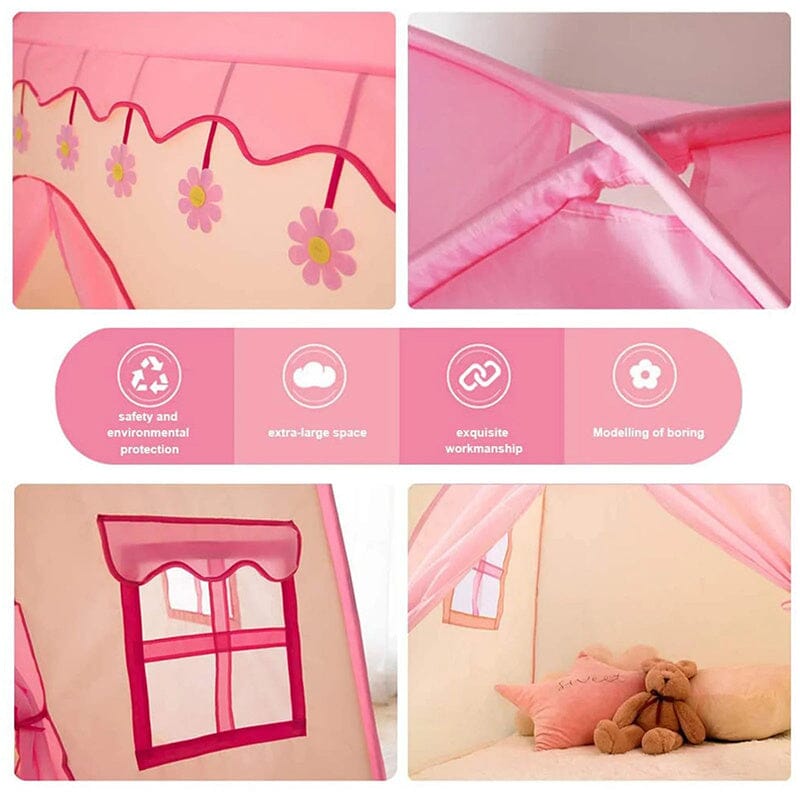 Dreamy Pink Castle Play Tent