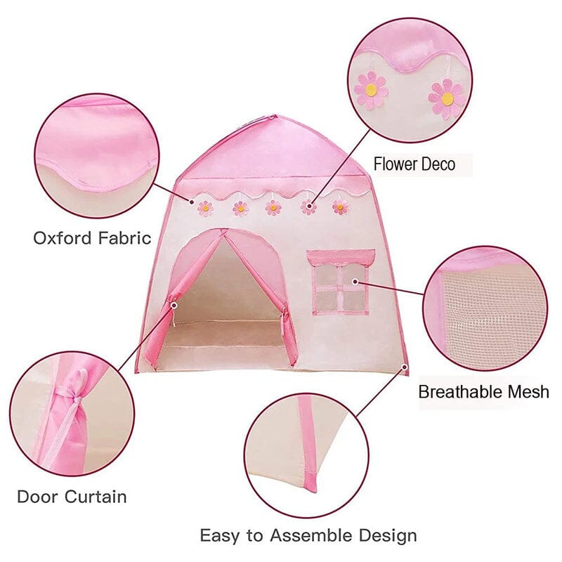 Dreamy Pink Castle Play Tent