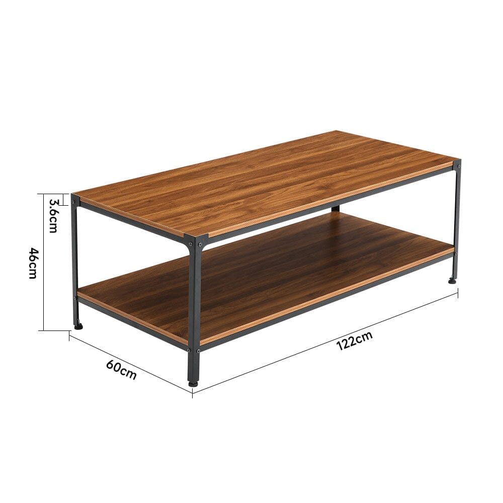 Direct 2-Tier Walnut Finish Coffee Table