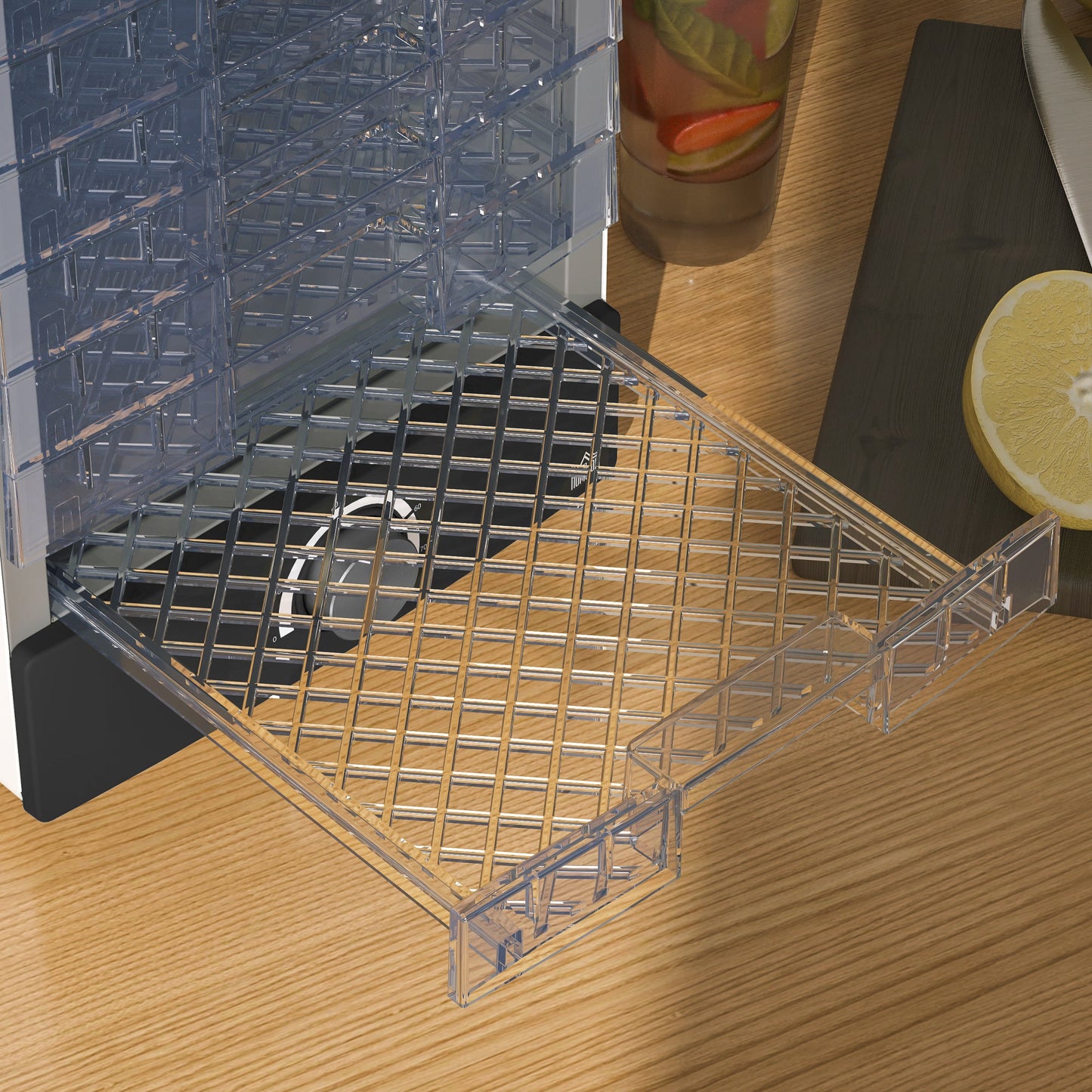 HOMCOM Seven Tray, Food Dehydrator - White