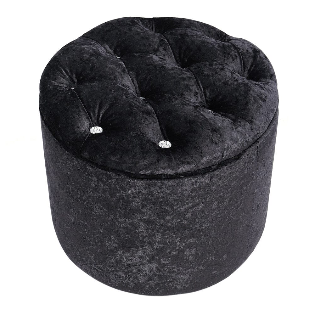 Rheinland Black Footstool