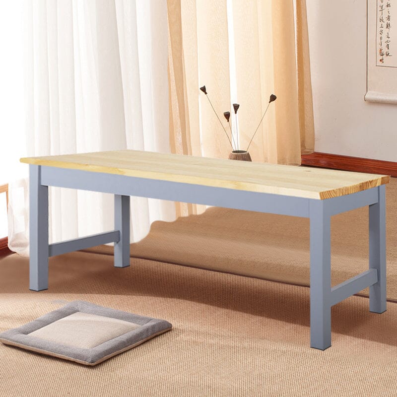 Natural Solid Pine Wood Bench