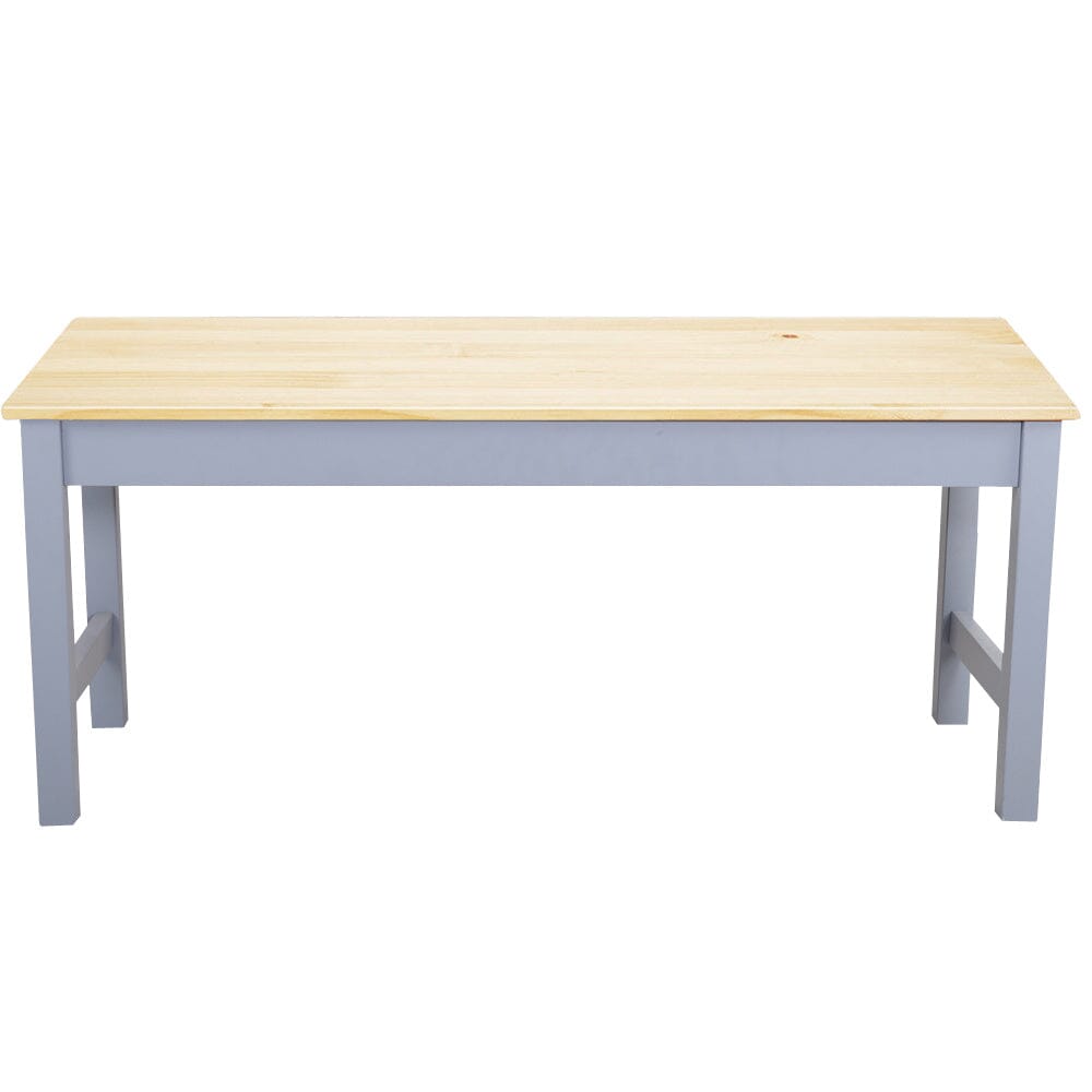 Natural Solid Pine Wood Bench