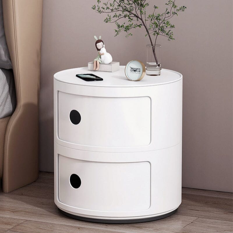 Componibili Round Storage Unit with 2 Drawers