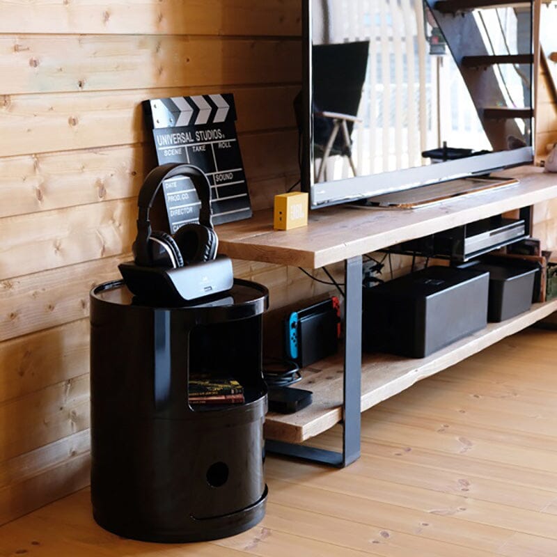 Componibili Round Storage Unit with 2 Drawers