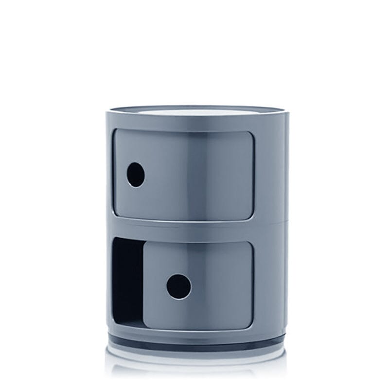 Componibili Round Storage Unit with 2 Drawers