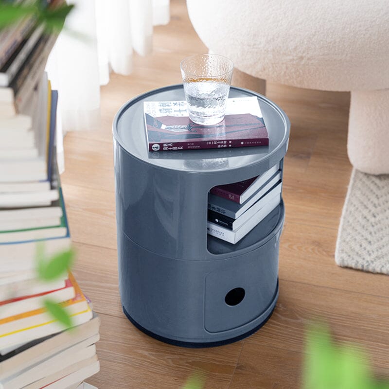 Componibili Round Storage Unit with 2 Drawers