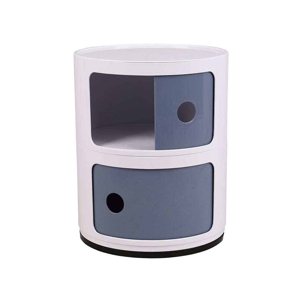 Componibili Round Storage Unit with 2 Drawers