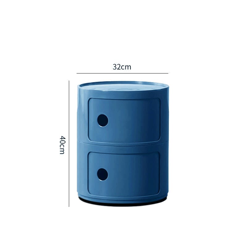 Componibili Round Storage Unit with 2 Drawers