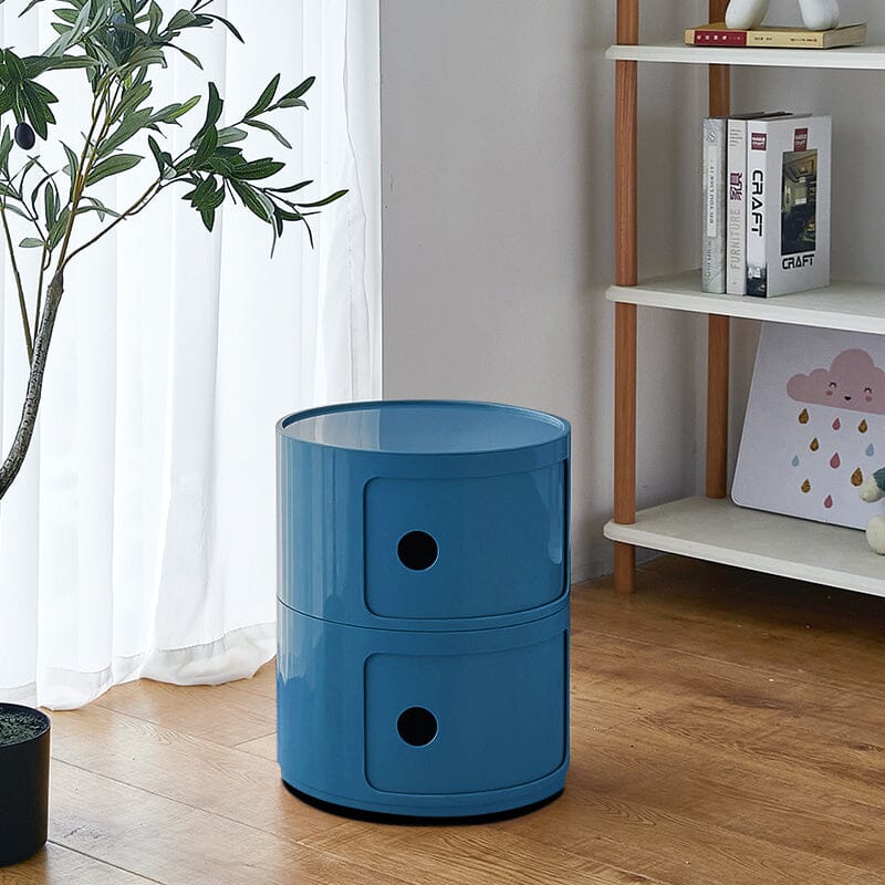 Componibili Round Storage Unit with 2 Drawers