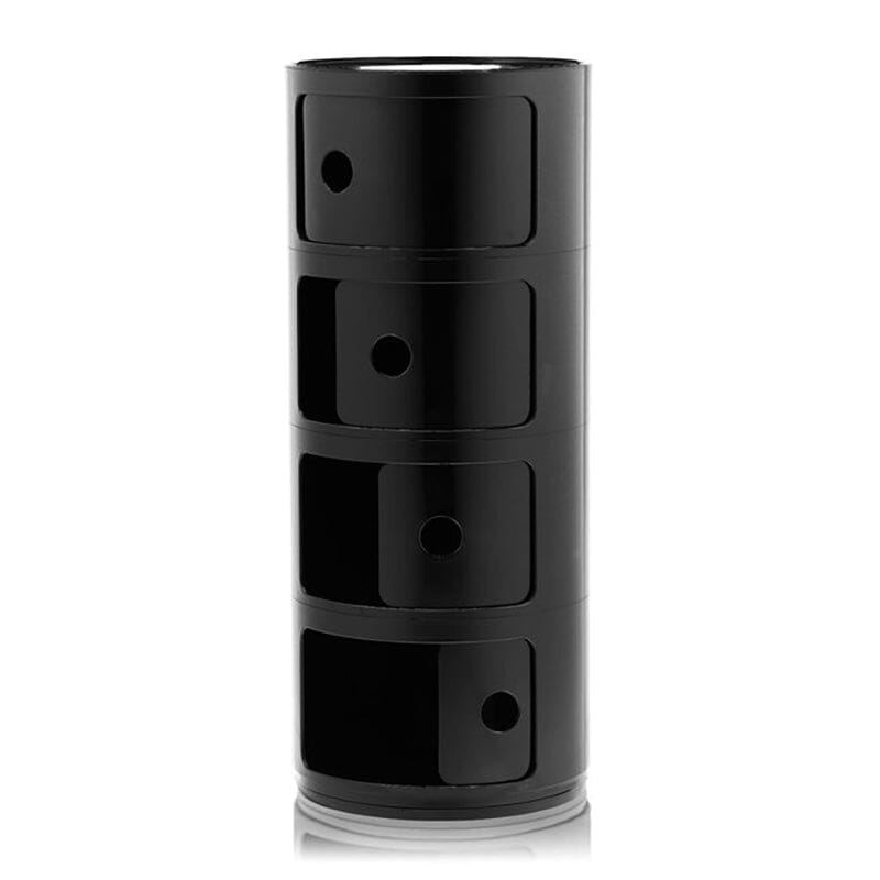 76cm Height Cylindrical 4-Tier Plastic Storage Drawer Unit