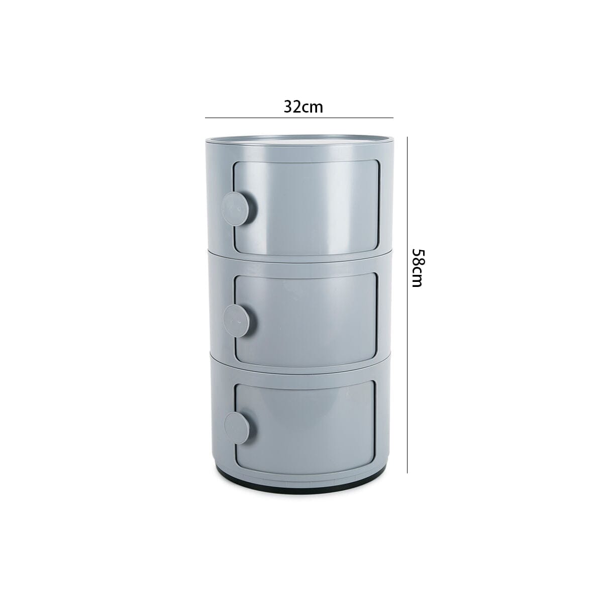 Componibili Round Storage Unit with 3 Elements