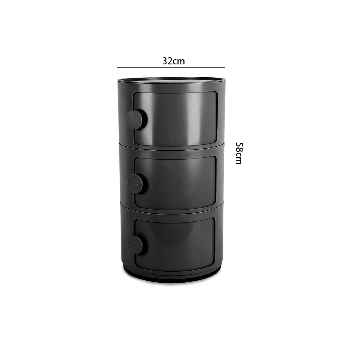 Componibili Round Storage Unit with 3 Elements