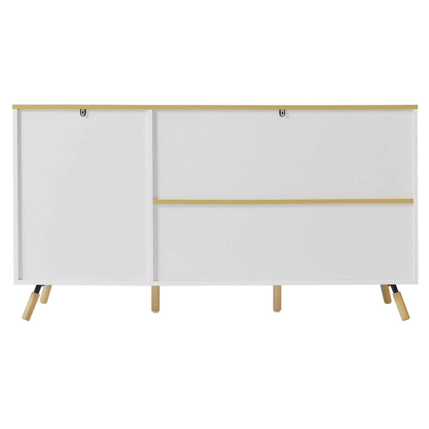 Modern Accent Storage Cabinet with Doors and Drawers