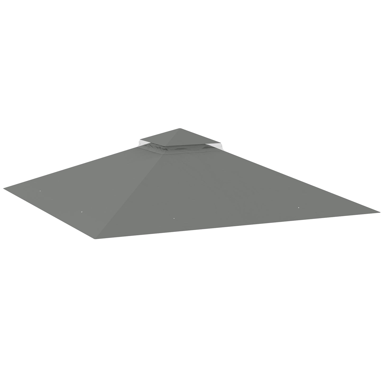 Zadaszenie altany Outsunny 3x3(m), dwupoziomowe, do ogrodu, na patio, na zewnątrz, szare (TYLKO GÓRA)
