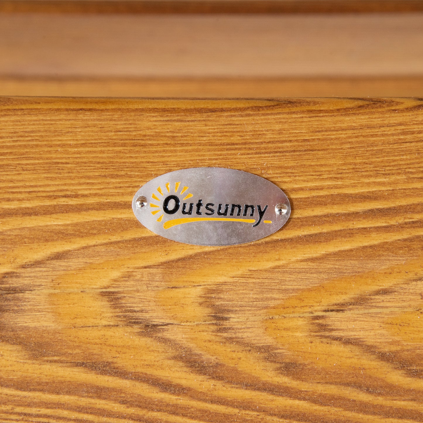 Outsunny 2-osobowa huśtawka, ławka ogrodowa z regulowanym baldachimem i ramą z drewna sosnowego na patio, podwórko