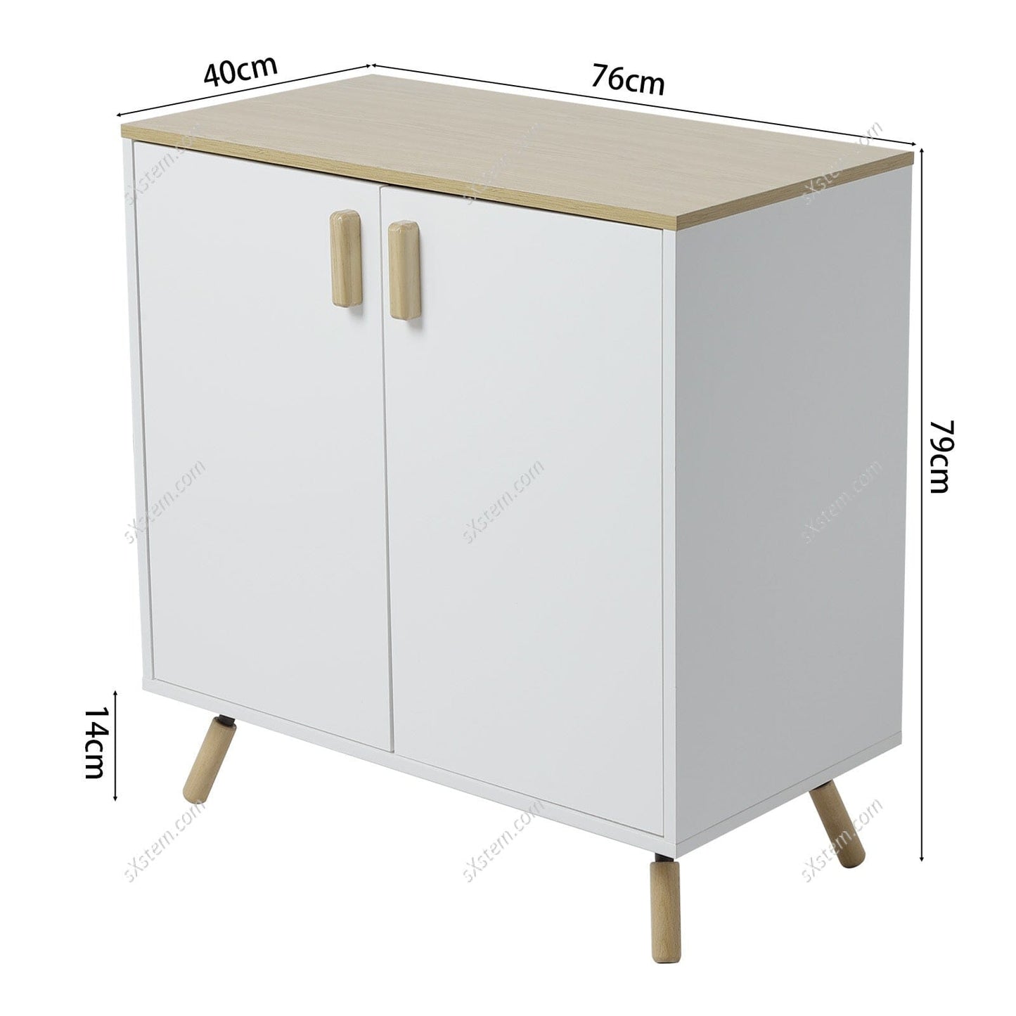 Modern Accent Storage Cabinet with Dual Doors
