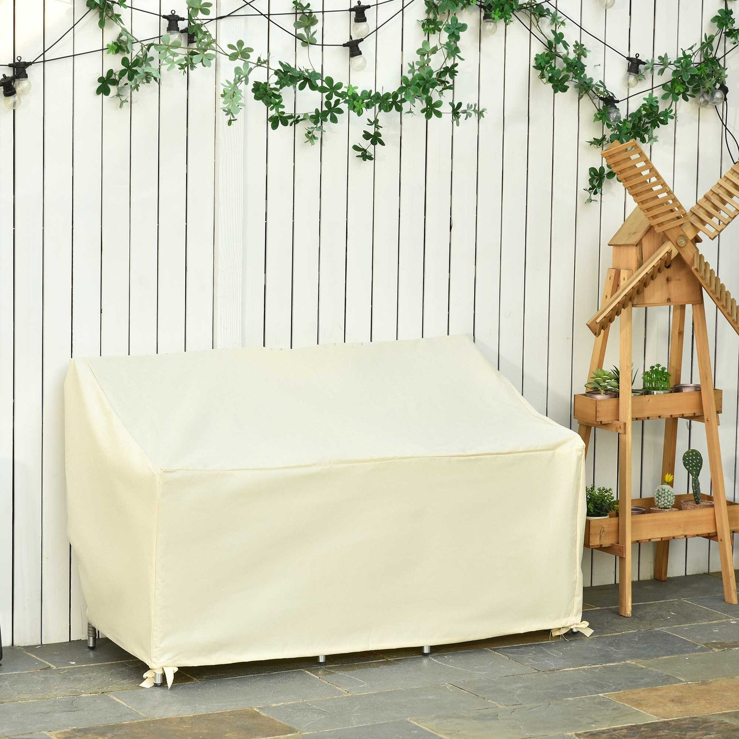 Outsunny 600D Oxford Patio Set Cover Outdoor Garden Rattan Furniture Protection Cover Protector Wodoodporny Anty-UV, 140x84x94cm