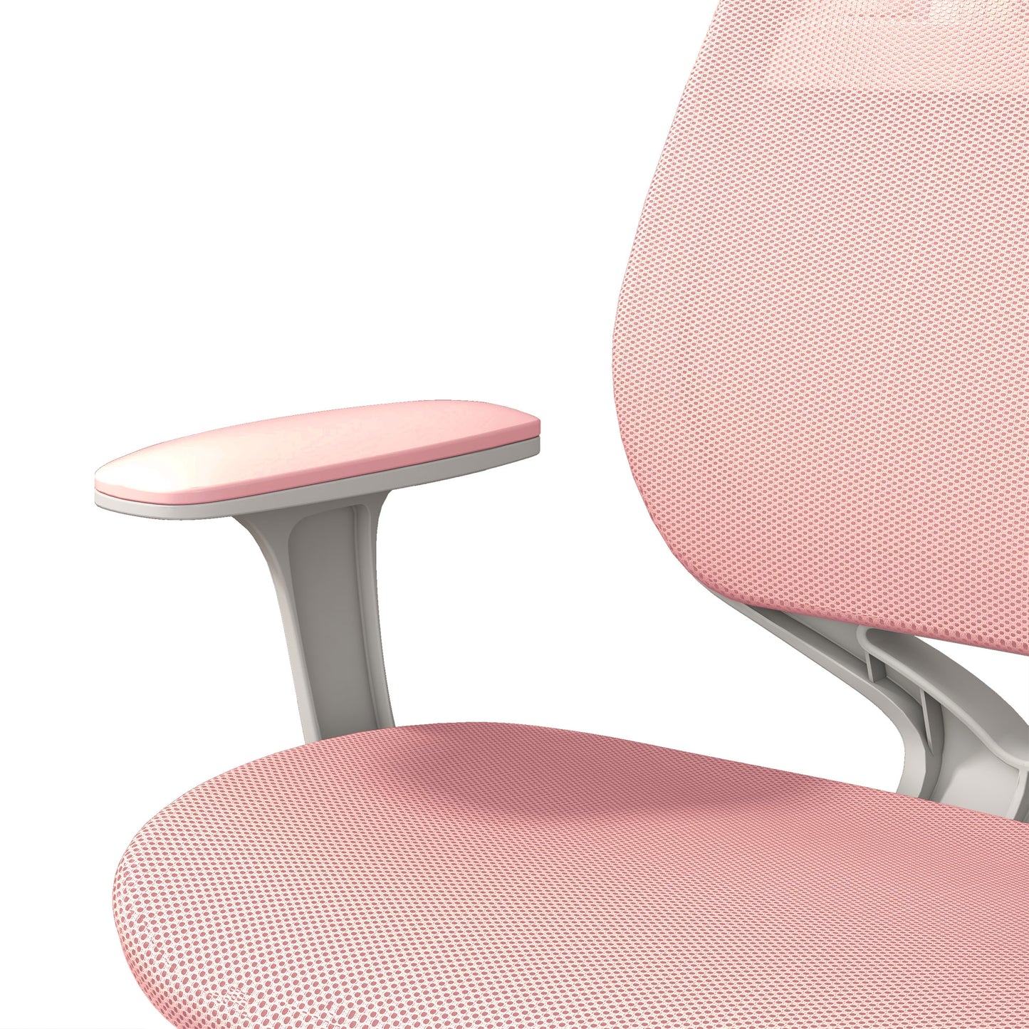Vinsetto Office Chair, Breathable Mesh Swivel Desk Chair with Adjustable Height and 360 Degree Swivel Security Wheels for Home Office, Study, Pink
