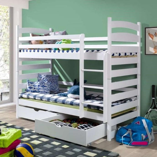 Newbury Wooden Bunk Bed Slawek with Storage