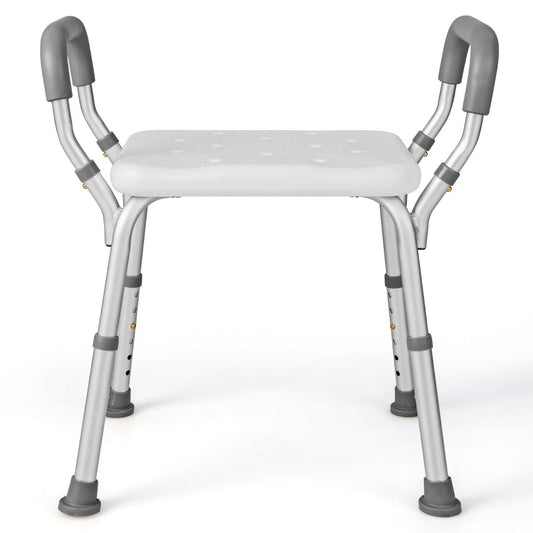 Bath Chair Shower Bench with Detachable Padded Arms