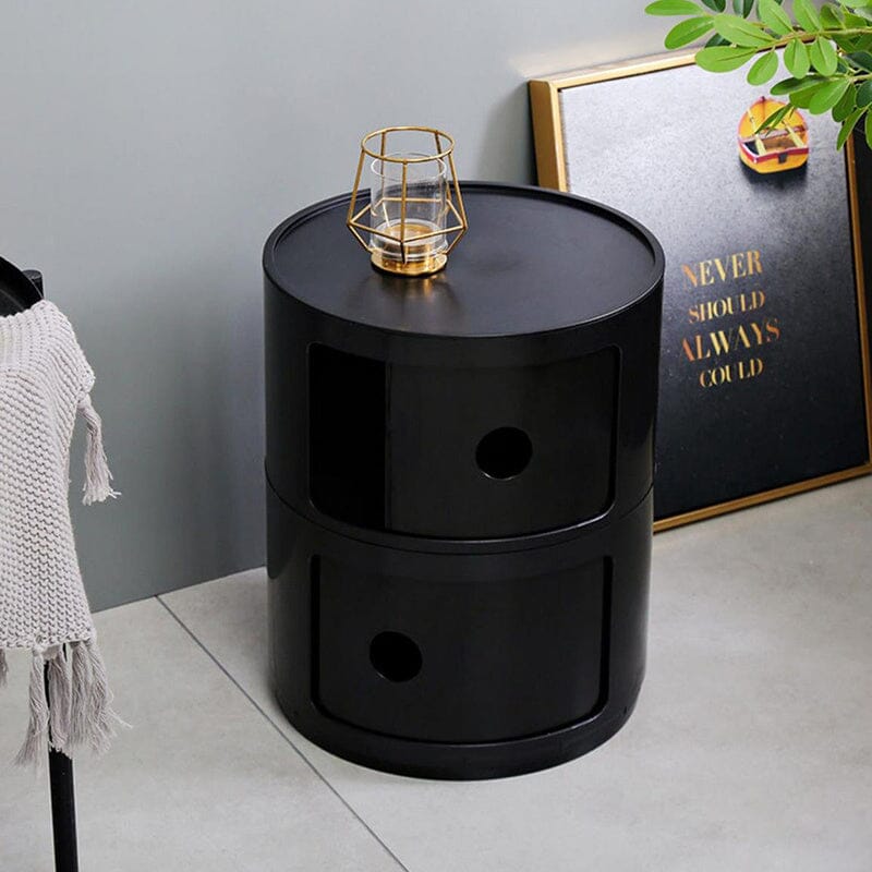 Componibili Round Storage Unit with 2 Drawers