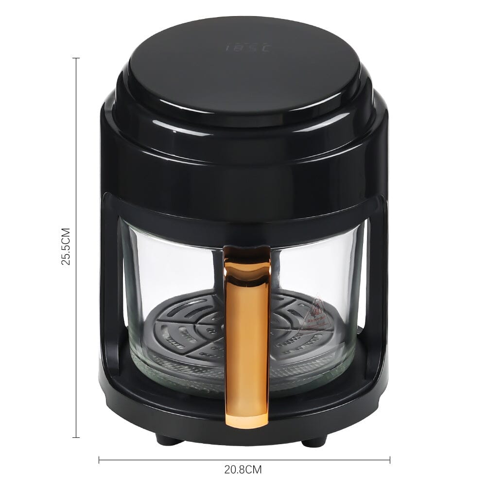 Small 2.2L White/Black Visible Basket Air Fryer