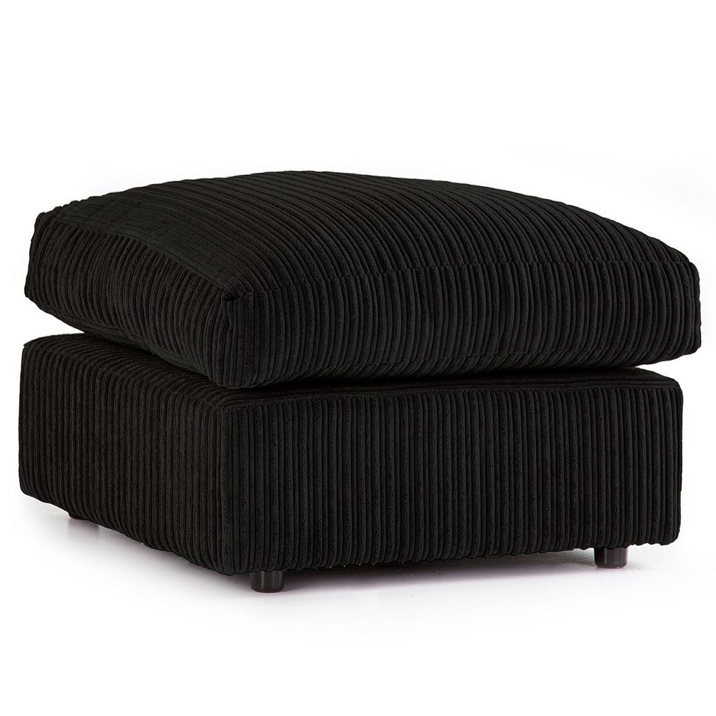 Narożna sofa Blake Full Back Silver Jumbo Cord z podłokietnikiem po prawej i lewej stronie – dostępna w innych kolorach