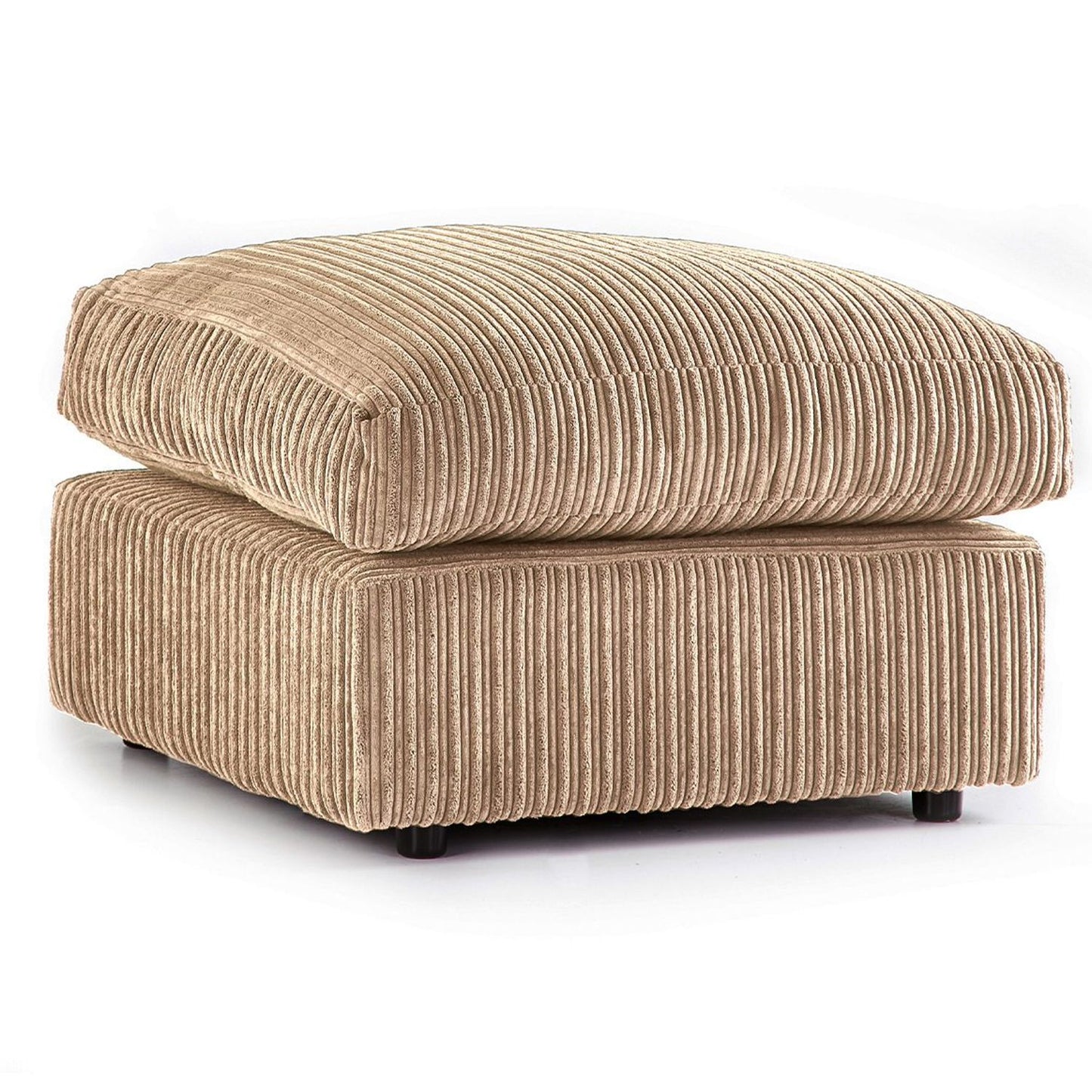 Narożna sofa Blake Full Back Silver Jumbo Cord z podłokietnikiem po prawej i lewej stronie – dostępna w innych kolorach