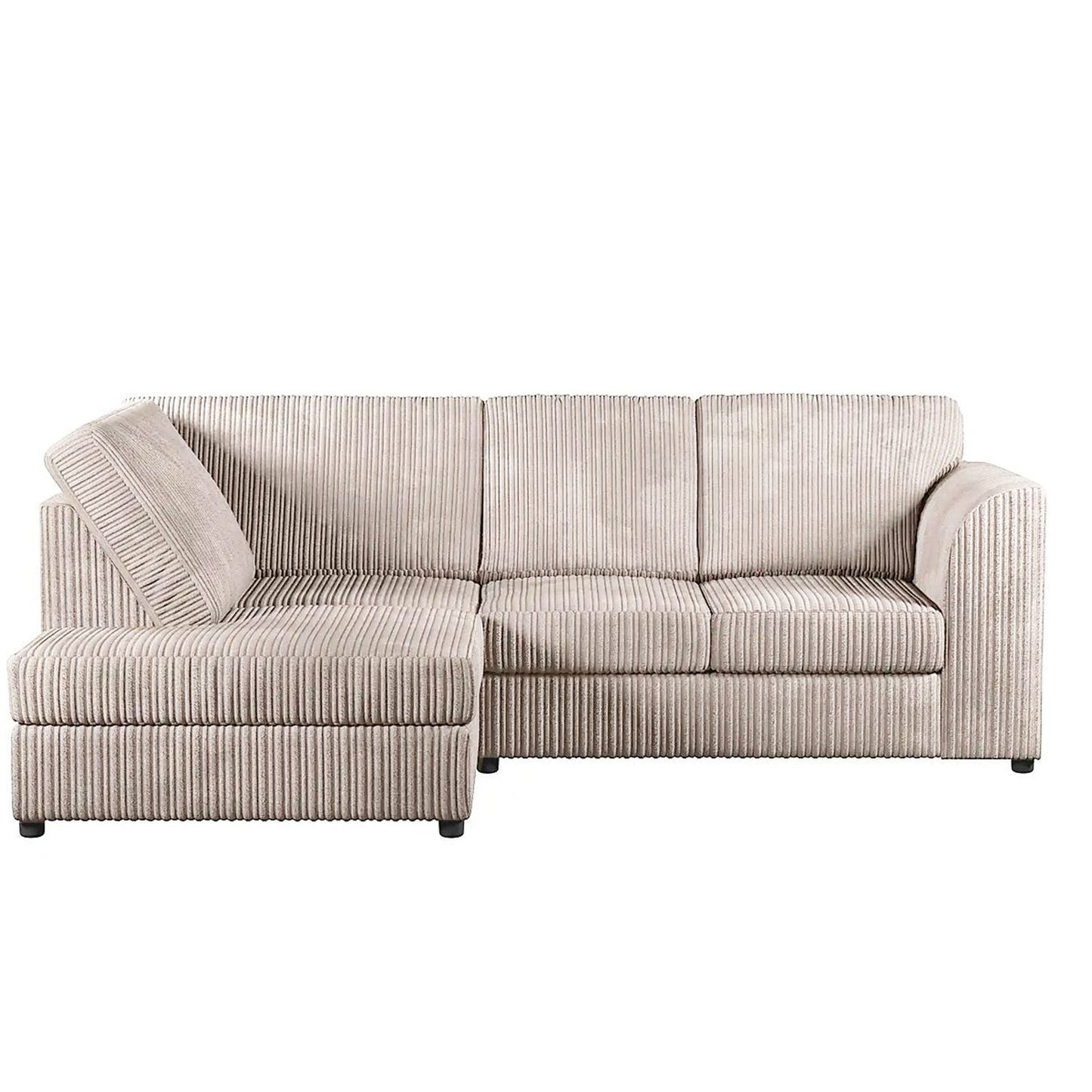 Sofa narożna Blake Full Back Black Jumbo Cord - podłokietnik lewy i prawy - dostępna w innych kolorach