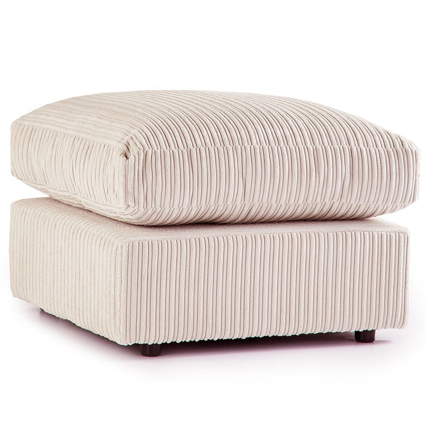 Narożna sofa Blake Full Back Silver Jumbo Cord z podłokietnikiem po prawej i lewej stronie – dostępna w innych kolorach