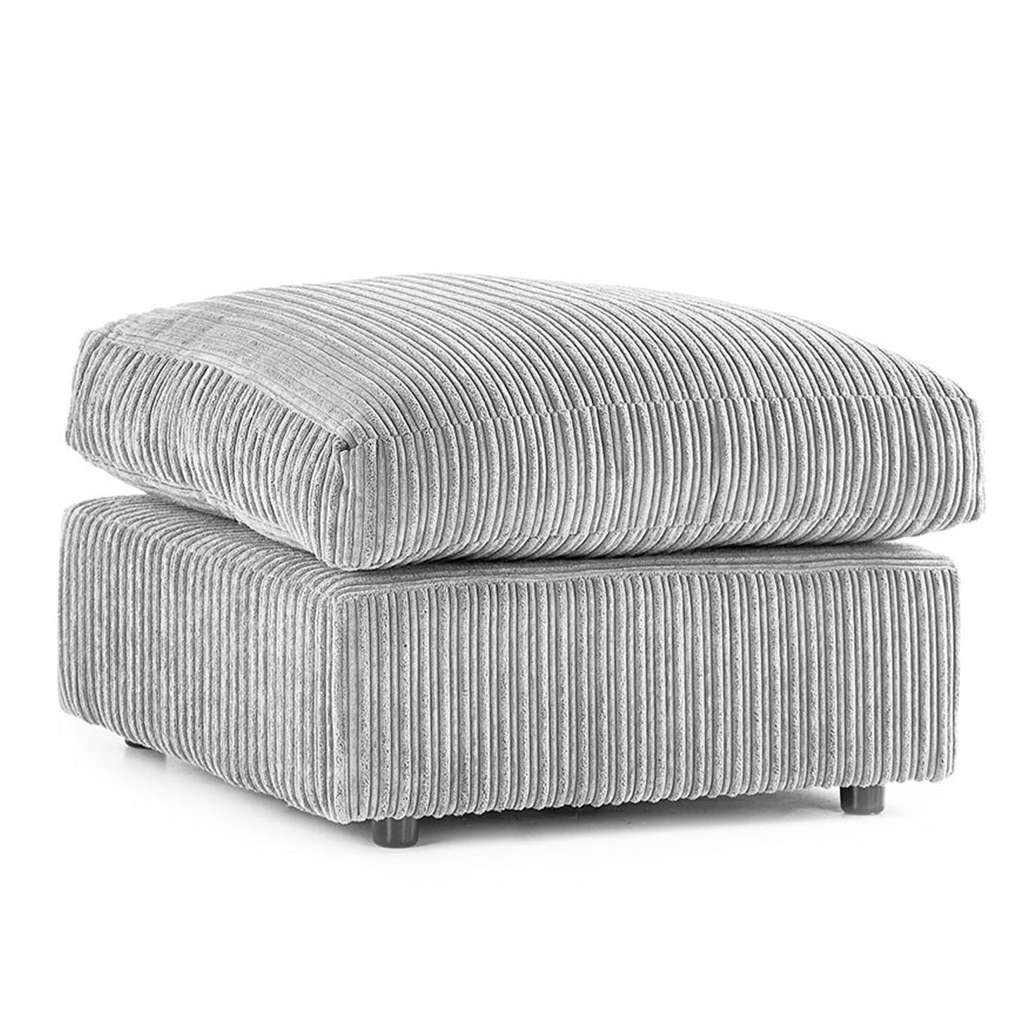 Sofa narożna Blake Full Back Grey Jumbo Cord - podłokietnik po prawej i lewej stronie - dostępna w innych kolorach
