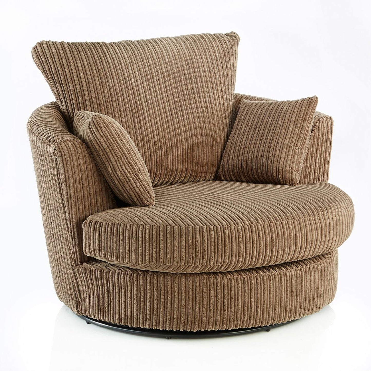 Sofa narożna Blake Full Back Grey Jumbo Cord - podłokietnik po prawej i lewej stronie - dostępna w innych kolorach