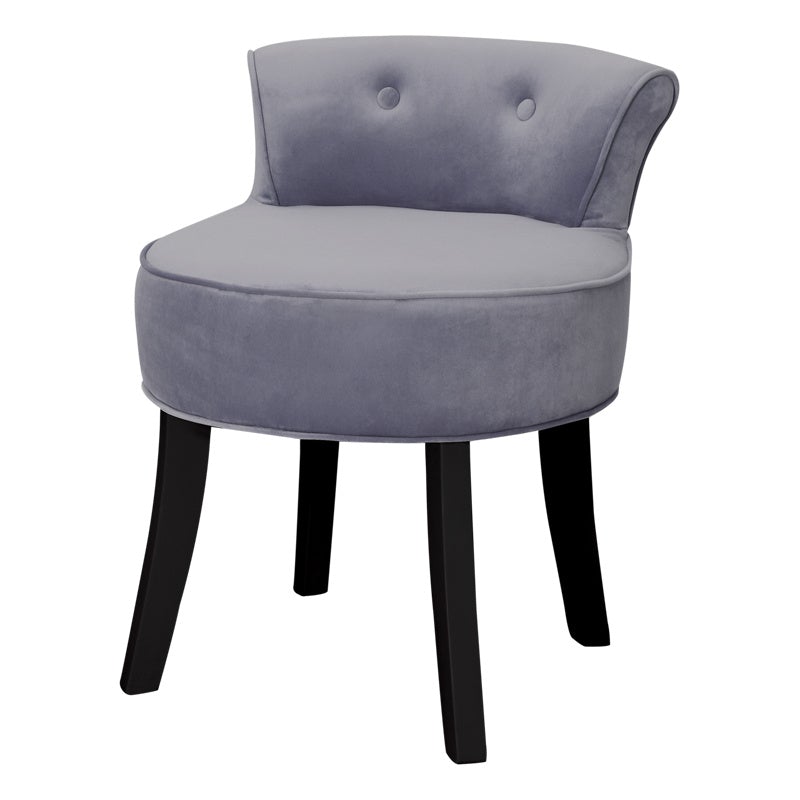 Dressing Stool Table Chair Bedroom Velvet Makeup Grey